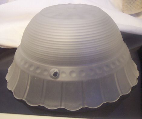 Clear Frosted Glass 3-Hole Ceiling Lamp Shade